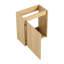 Petit meuble-lavabo de 16 po avec lavabo en céramique, armoire en chêne et armoire de rangement simple, élégant et facile à assembler-1441349155