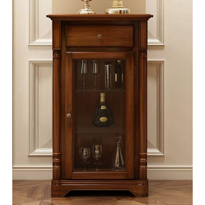 25.59" Brown Rectangular Solid Wood Wine Racks