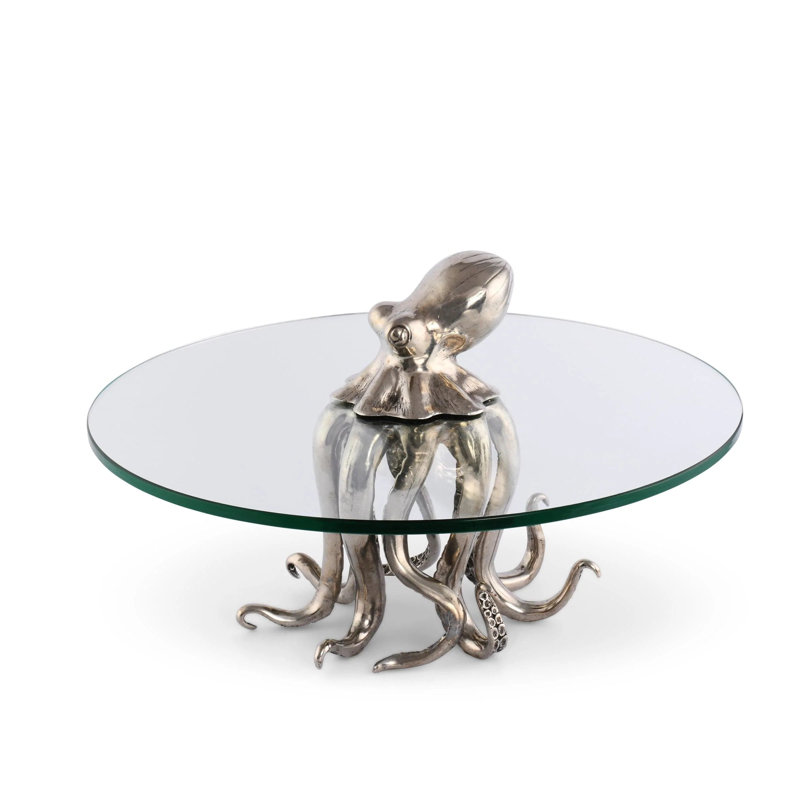 Sea And Shore Pewter Cake Stand