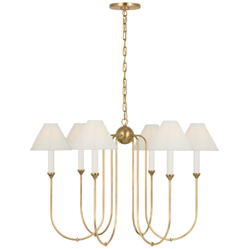 Ingela 6 - Light Metal Chandelier by Amber Lewis