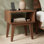 Table de chevet en bois massif Acacia Serena
