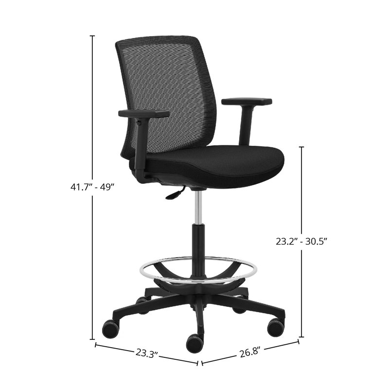 Malira Foam Padding Office Chair, Black