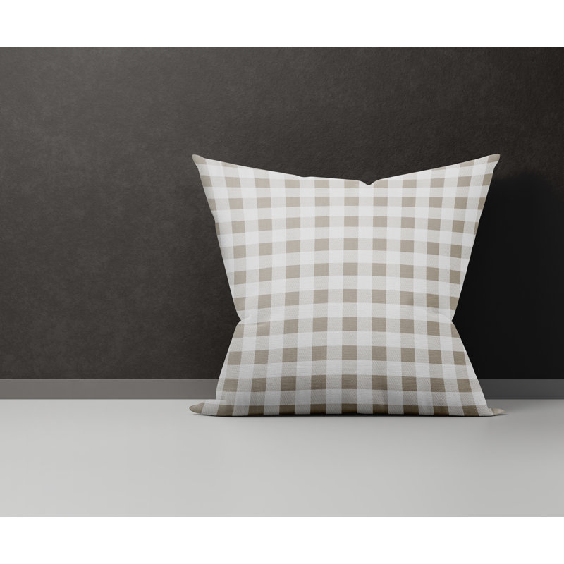  Housse et insert de coussin en coton Margot, Beige, L 15 po x H 15 po