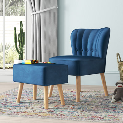 Fauteuil de chambre avec repose-pieds Abarca
