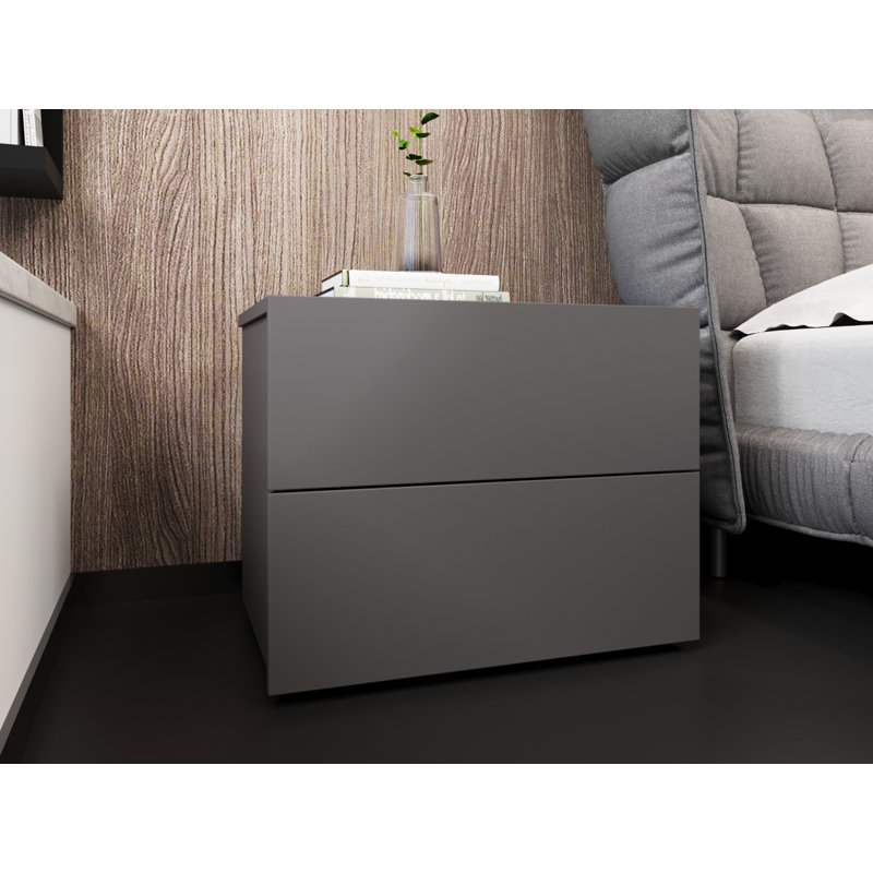 Giniebra 25'' W Nightstand, Gray