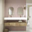 Ensemble de meuble-lavabo double mural 60 po Alysa-71095541