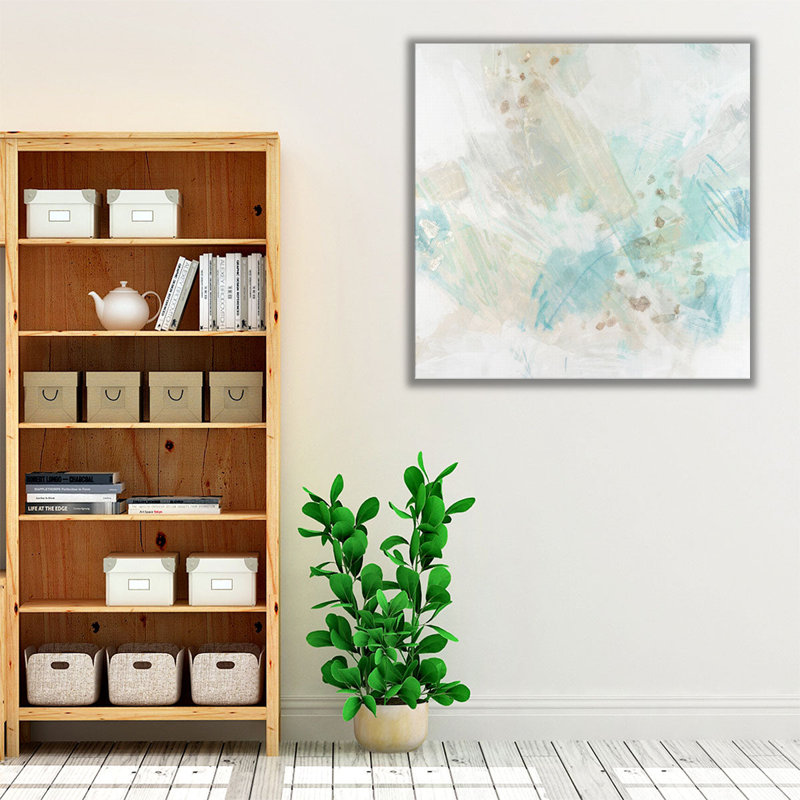 Embellished Blue Score I - reproduction d'art sur toile, H 24 po x l 24 po