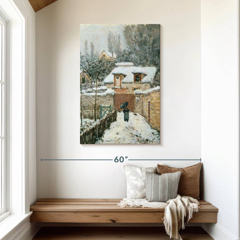 Alvord neige à Louveciennes, H 45 po x l 30 po