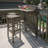 3-Piece Balcony Bar Set With Bottom Shelf Table And 2 Stools