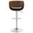 Black And Chrome Adjustable Bar Stool