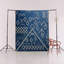 Tapis décoratif moderne à motif géométrique bleu marine-1130273536
