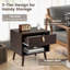 50cm W Manufactured Wood Bedside Table