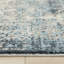 Tapis oriental bleu en polyester tissé à la machine Chetan-432409195