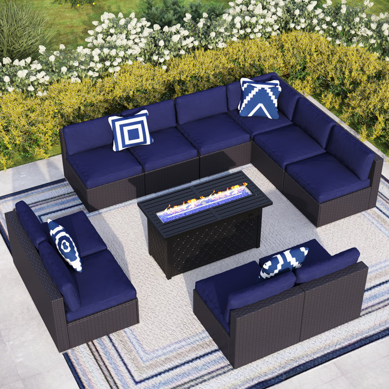 Ensemble de conversation pour patio avec foyer
