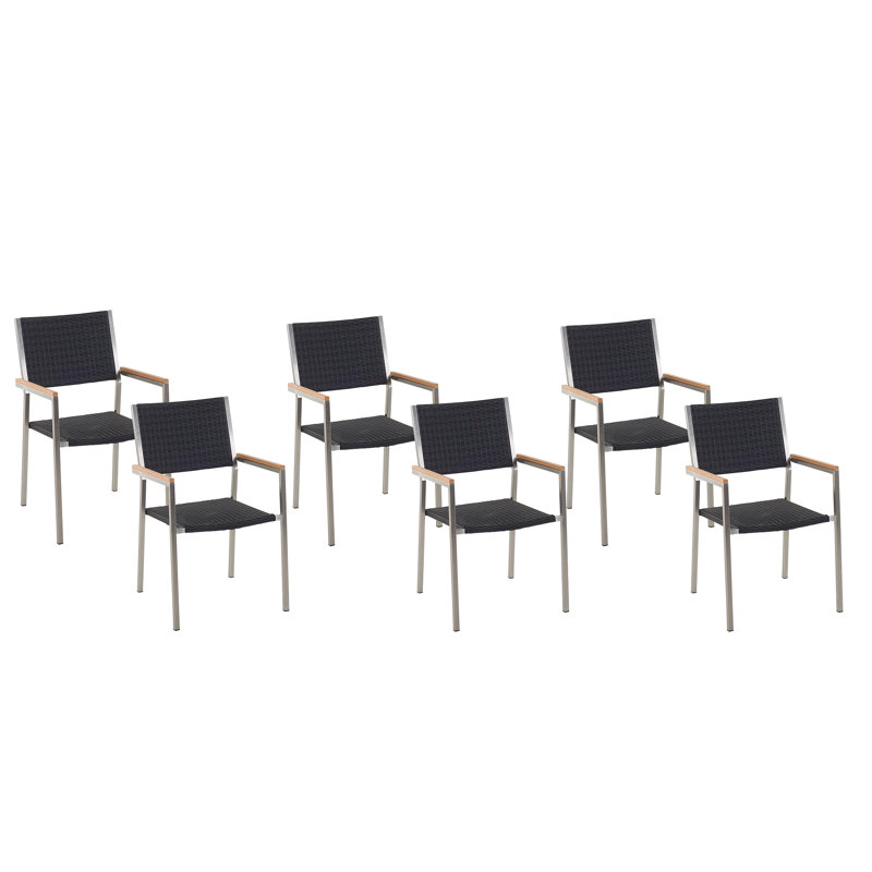 Standridge Stacking Patio Dining Armchair with Cushion