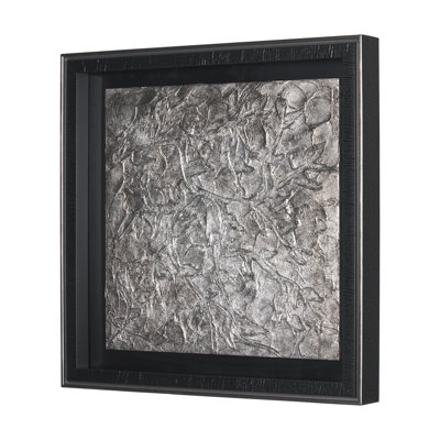 «Pewter Leaves» par Morgan McLaren, reproduction d'art encadrée sous verre