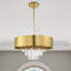 Lustre cylindrique unique à 10 lumières avec accents de cristal Annelore-2000863622-2000868888