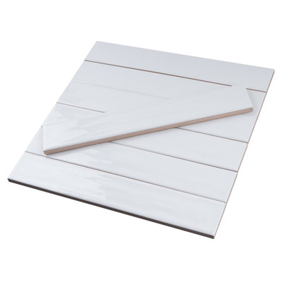 Nova 1.97 in. X 11.81 in. Polished Ceramic Subway Wall Tile