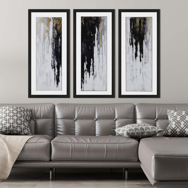 Everly Quinn Neutral Space I Pk/3 Framed On Paper 3 Pieces by Conley ...
