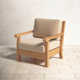 Jackson Teak Patio Chair with Cushion