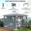 Atzhiry 3.3m x 3.3m Metal Pop-Up Gazebo-1684786726