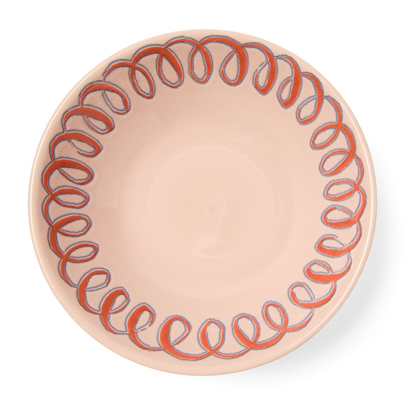Amalfi Cereal Bowl - Lime - 7", Pink