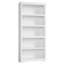 Bibliothèque à 5 niveaux avec tablettes réglables, support de rangement ouvert au sol, conception antidérapante-647443923-647443950