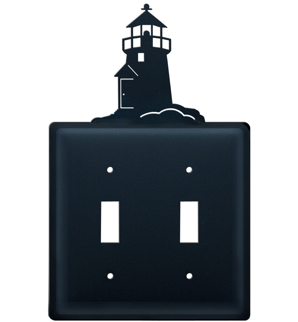 Nautical & Beach 2 - Gang Toggle Light Switch Combination Wall Plate Village Wrought Iron