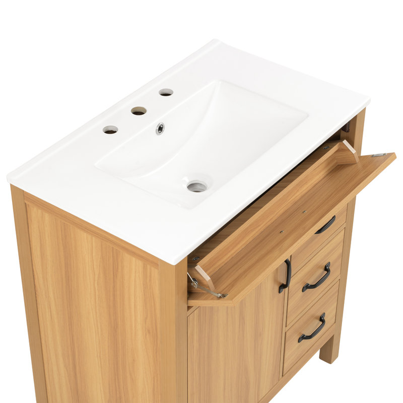 Meuble-lavabo 30 po avec lavabo en céramique