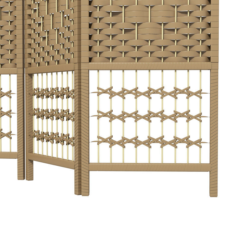Cloison 3 panneaux. Paravent naturel tissé à la main. Ajoute de l'intimité aux espaces de vie. , Papier double face. Pour la pièce, la chambre à coucher, le bureau. Pliable, peu encombrant. Aucun assemblage requis 3 pliant