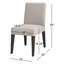 Chaise parsons rembourrée Meria