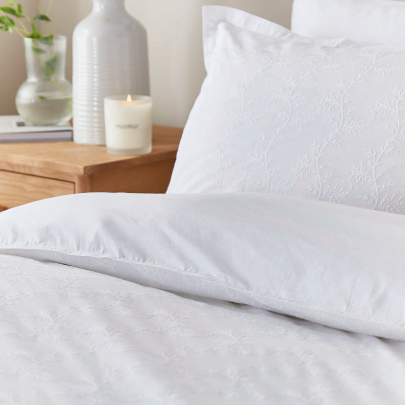 Bea Cotton Abstract Duvet Cover Set with Pillowcases, Super King Duvet Cover + 2 Pillowcases