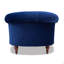 Fauteuil d'appoint capitonné, velours bleu marine-969915527