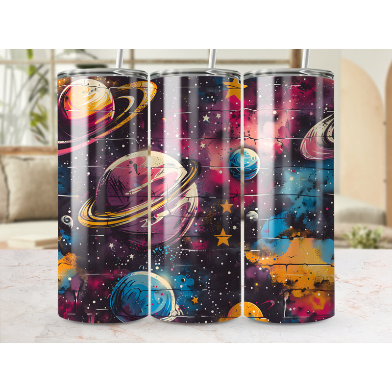 Choose Handmade Tumblers 591ml Vacuum Insulated Stainless Steel (18/8) Travel Tumbler with Straw