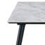 Table de salle à manger à plateau rectangulaire gris en céramique 55 pouces