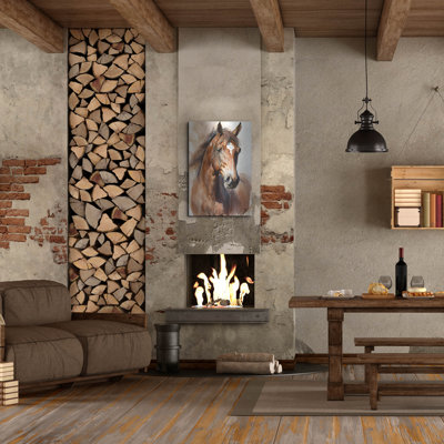 Art mural en métal «Horse 1» par Petals Prints Design