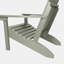 Chaise Adirondack en plastique avec table Anette-130369611