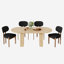 Ensemble de table de cuisine ovale à double piédestal-221402299-218982451-223772558