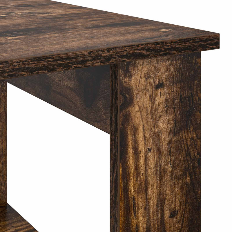 Coffee Table with Storage, 50cm. H x 51cm. L x 50cm. W, Smoked Oak