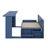 Daybed With Removable Desk - Storage Drawers & Hydraulic Side Table-1393205973-1393205974