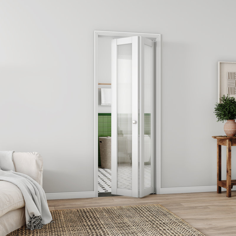 Porte pliante en bois massif 1-Lite, 30 po x 80 po, 1