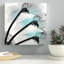 Teal Luster Cyclamen - Wrapped Canvas Print-1388454277