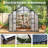 8x12 Greenhouses for Outdoors, Polycarbonate Walk-in Green House with UV Protection, Heavy Duty Greenhouse with Windproof Aluminum Frame, Roof Vent & Quick-Install Design for Backyard or Garden Use