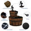 Outdoor Wood Weather Resistant Cascade Fountain