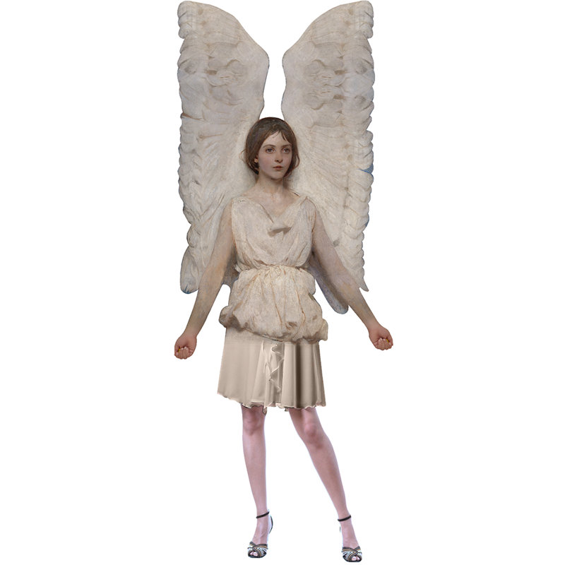 «Abbott Handerson Thayer Angel» en carton