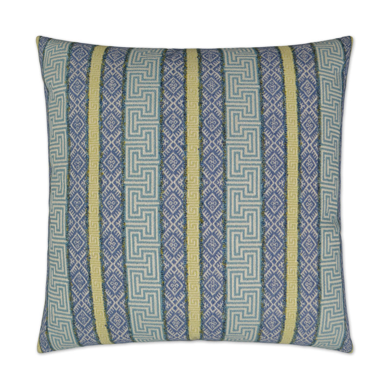 Regis Pillow Cover & Insert, Blue, Square 24"