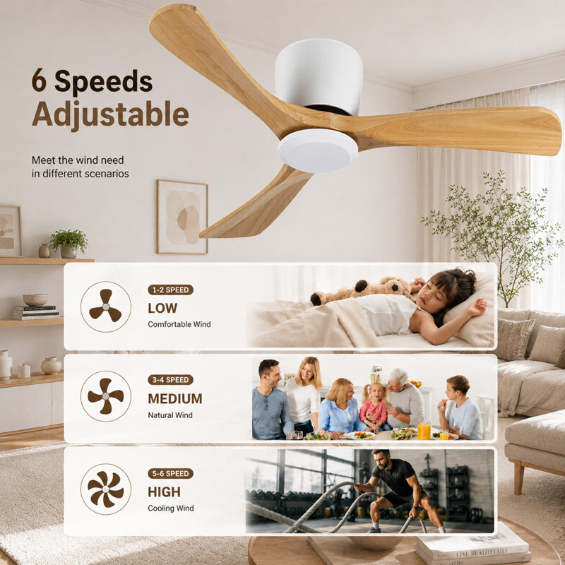 52-Inch Ceiling Fan Without light