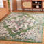 Tapis vert / turquoise tissé à la machine Madison Southwestern-88697807