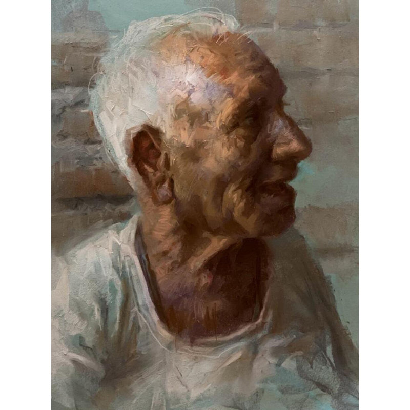 Briques et barrières | Pastel doux sur papier | Par Abhijeet Patole