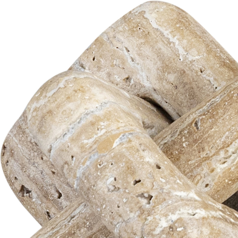 Bond Travertine Decorative Object, Travertine